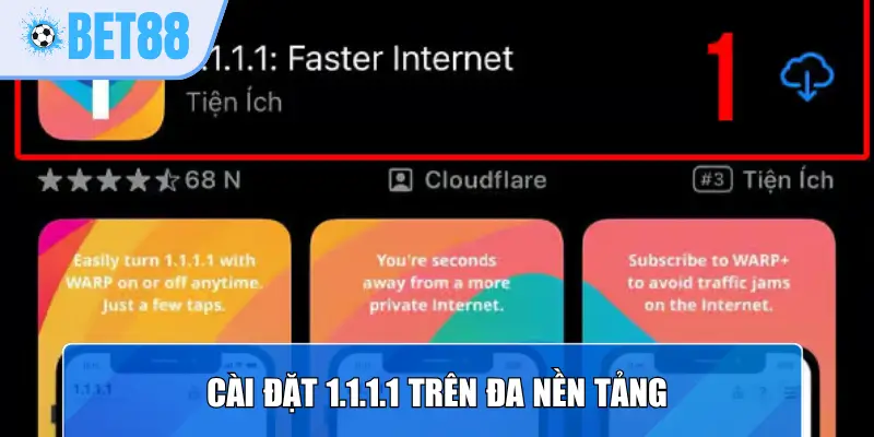 Cài đặt 1.1.1.1 trên đa nền tảng